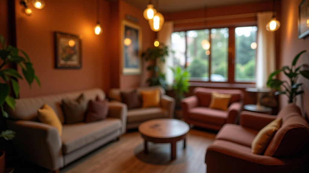 Area lounge per pausa tra le lezioni con divani