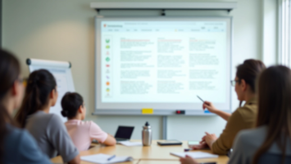 Dettaglio della lavagna interattiva e materiali didattici