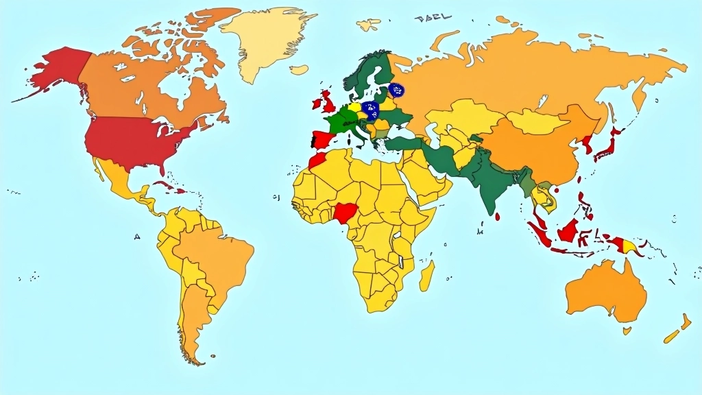 Mappa del mondo con evidenziate le regioni portoghese e brasiliana, bandiere colorate